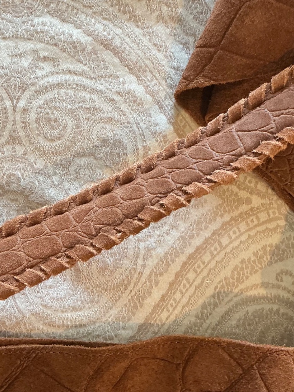 NWT Haute Hippie Suede Triangle Hobo Bag - Picture 6 of 6